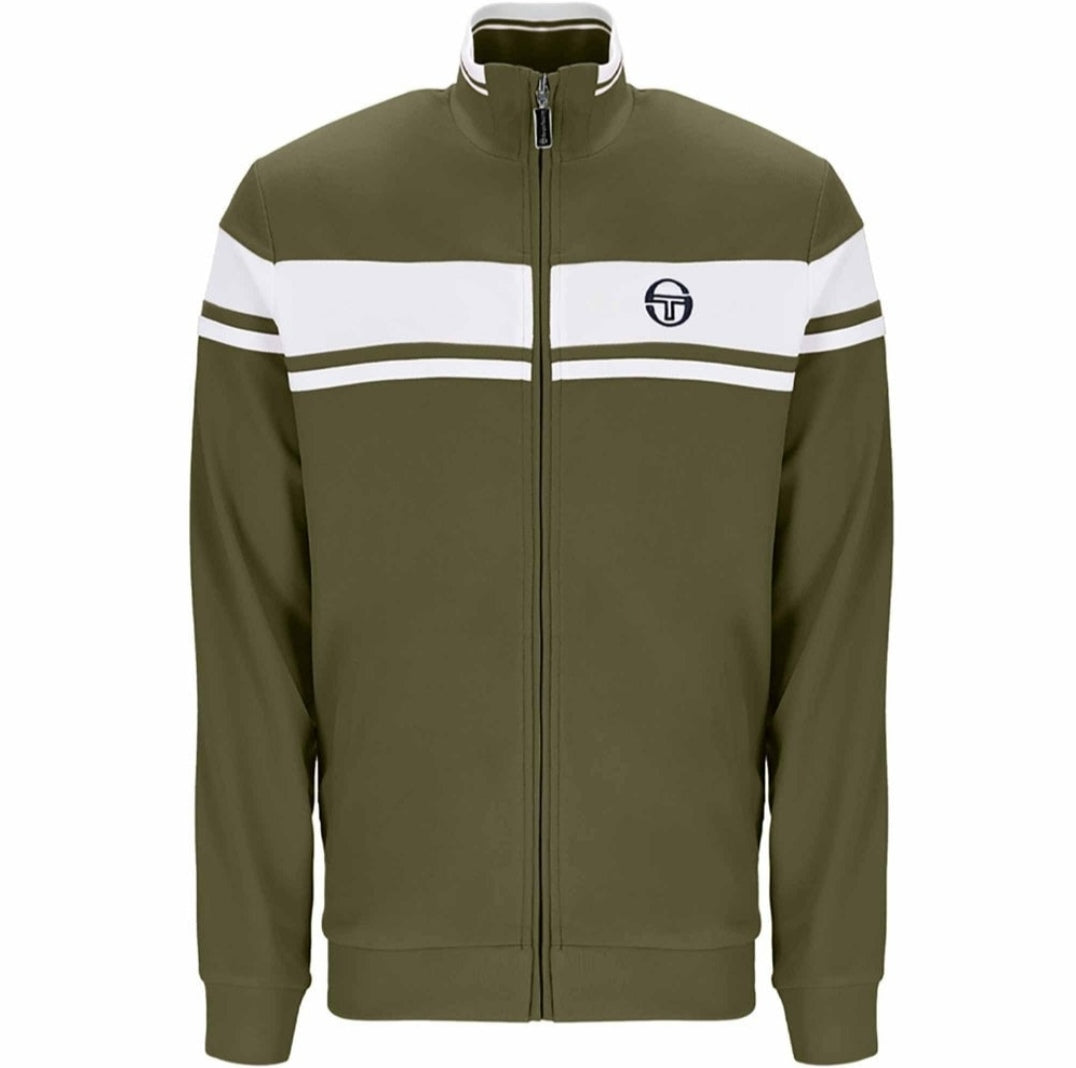 Sergio Tacchini Masters Track Top Khaki Gardenia