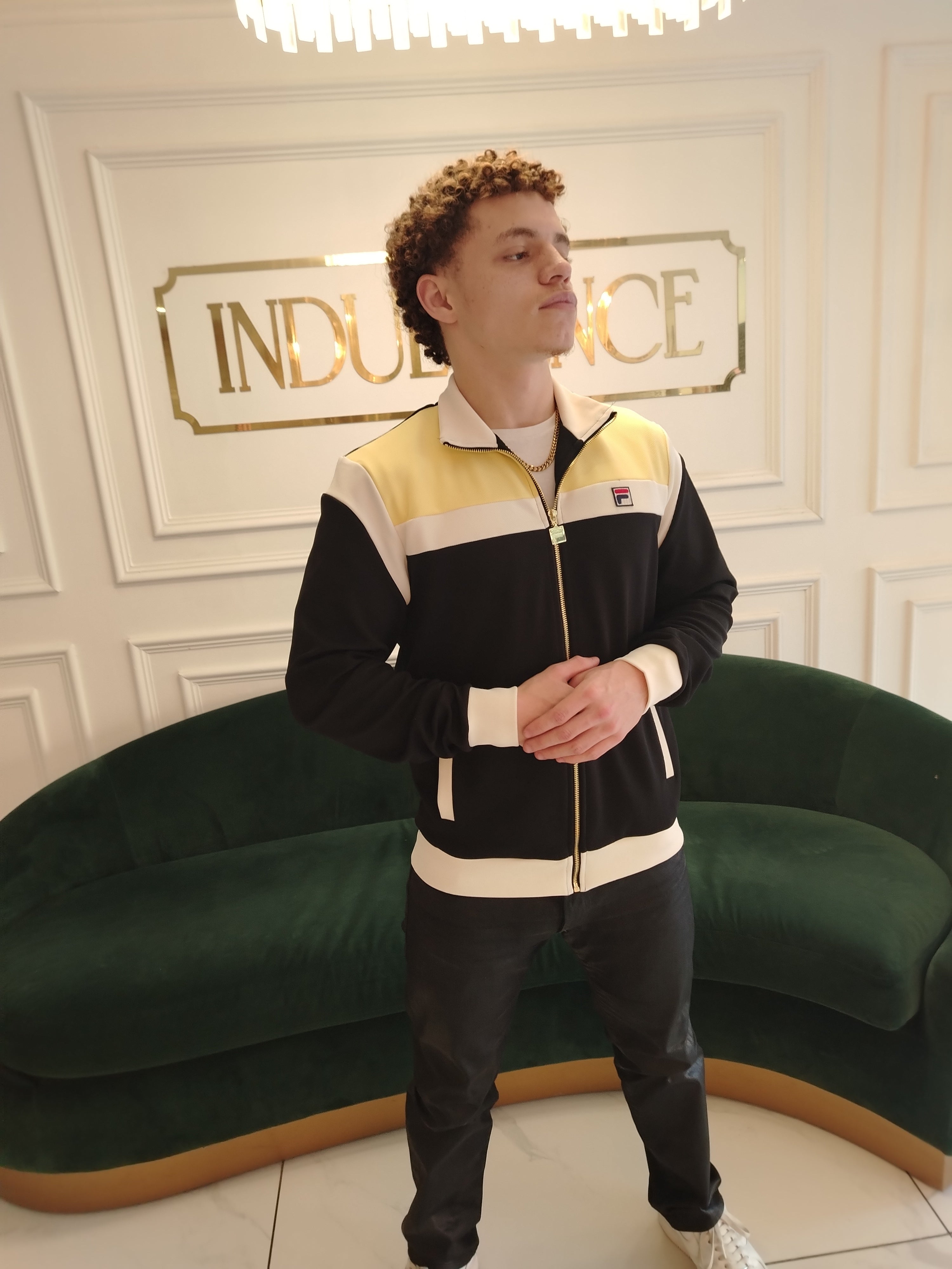 Fila Vintage Cruz Track Top Yellow / black / Gardenia – The Dappa