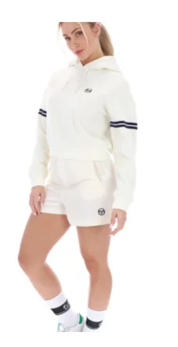 Sergio Tacchini FILOMENA HOODIE CROPPED HOODIE GARDENIA