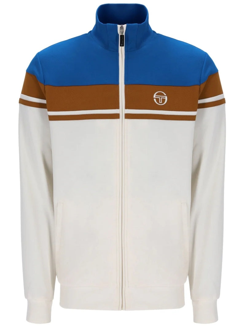 Sergio Tacchini Masters Track Top Blue Choc Gardenia